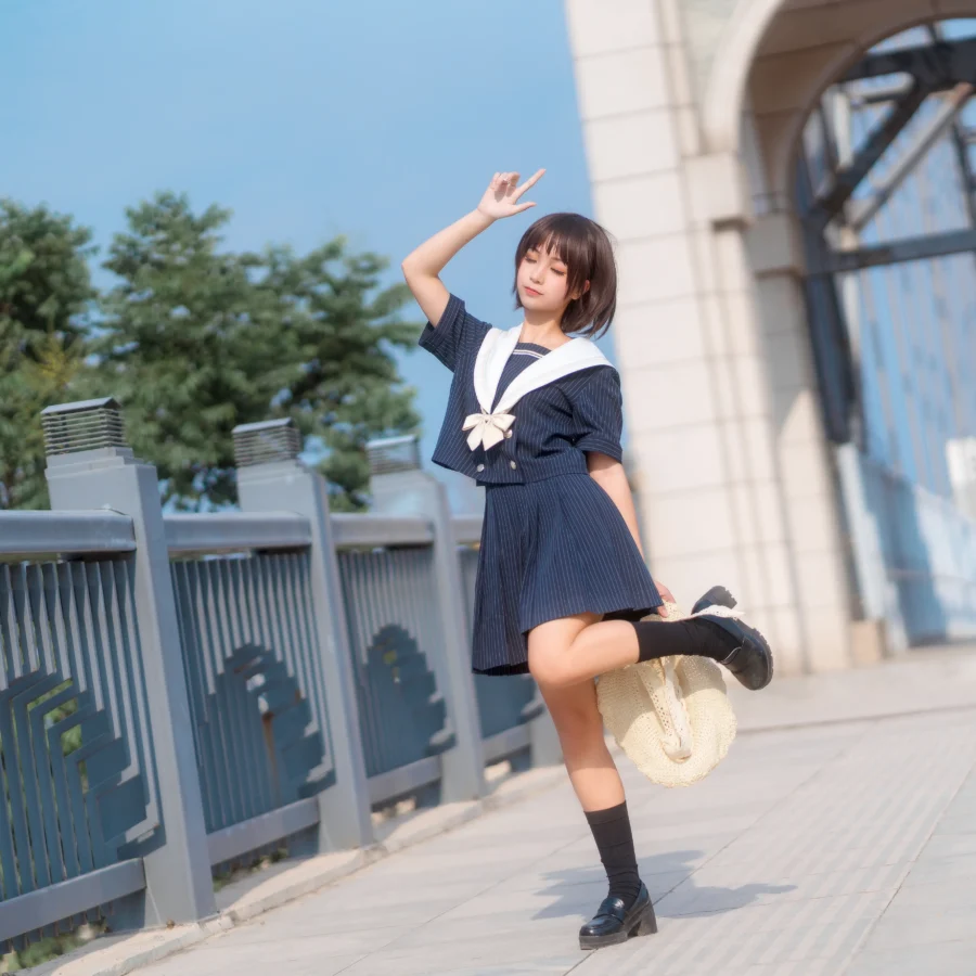 蠢沫沫 NO.003 jk制服图片太出圈！(chunmomo) 在线图集里藏满青春感-40P