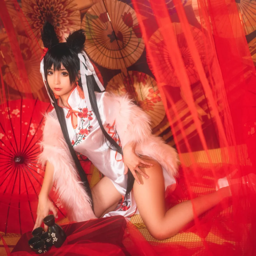 蠢沫沫 – NO.006 爱宕旗袍，cos作品太会拍了！摄影师把氛围感焊在画面里