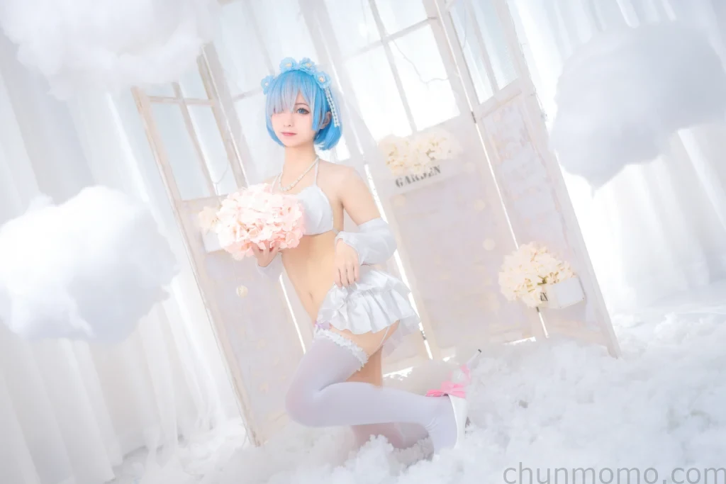 蠢沫沫 - NO.029 雷姆花嫁全集,cosplay图包直接收藏 6 蠢沫沫雷姆花嫁