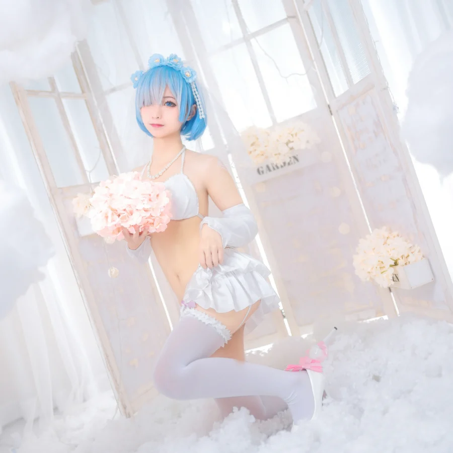 蠢沫沫 – NO.029 雷姆花嫁全集，cosplay图包直接收藏