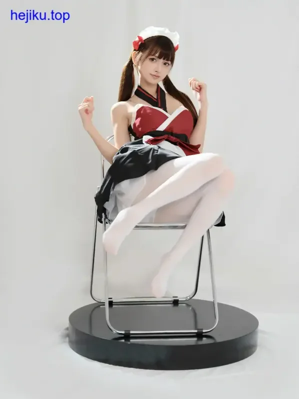 河豚抚子真人美女黑袜写真 - 侧光下的丝袜质感